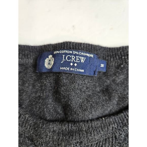 J Crew Dark Gray Crewneck Sweater Medium - Picture 2 of 7